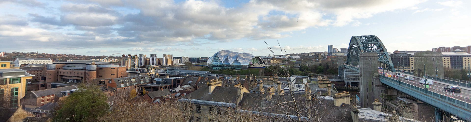 Arial view of Newcastle