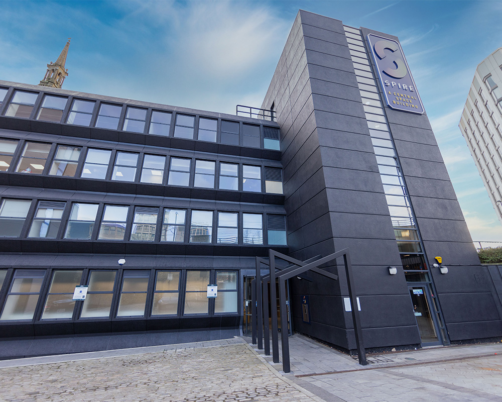 Front of the Spire Building